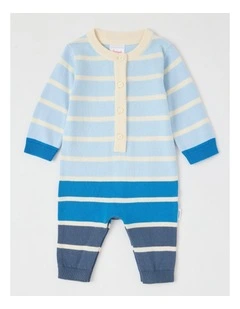 Fully Fashion Ombre Coverall in Bone