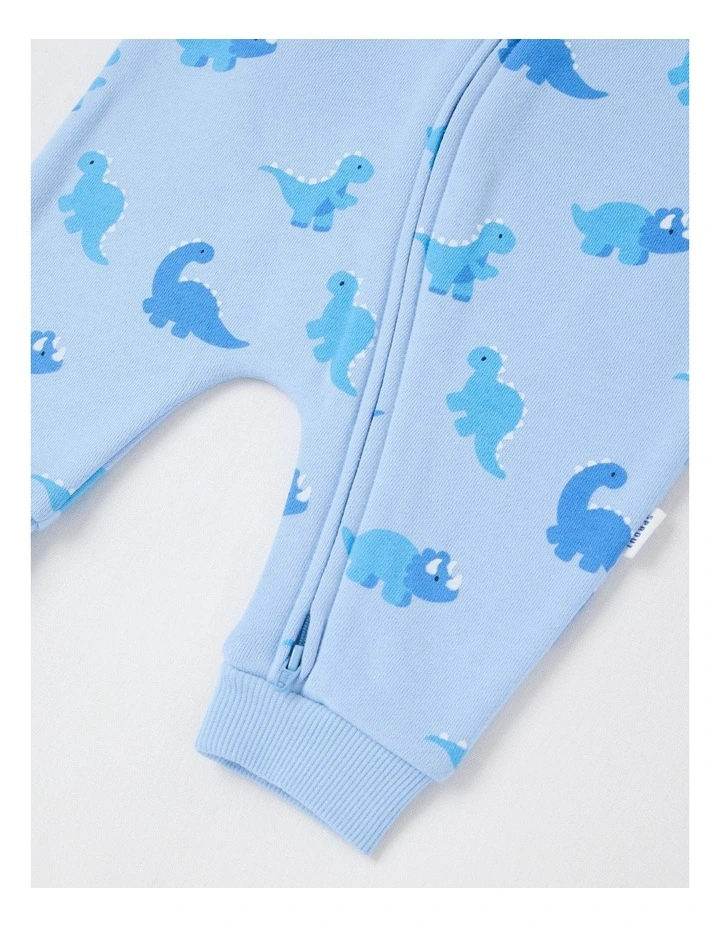 Dino Fleece Coverall in Navy image 4