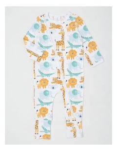Essentials Watercolour Safari Coverall in White