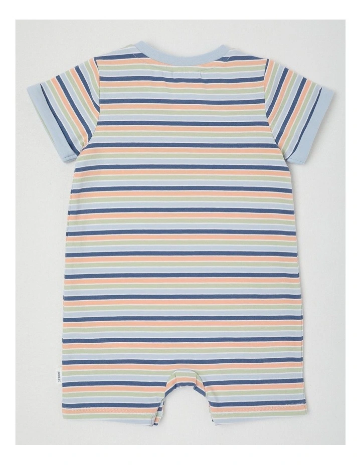 Mini Icon Stripe Romper in Assorted image 3