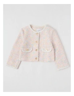 Penelope Tweed Jacket in Pink