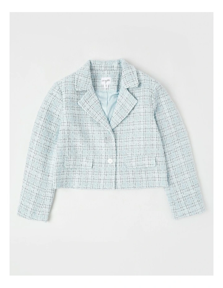 Victoria Tweed Jacket with Gold Buttons in Blue image 1