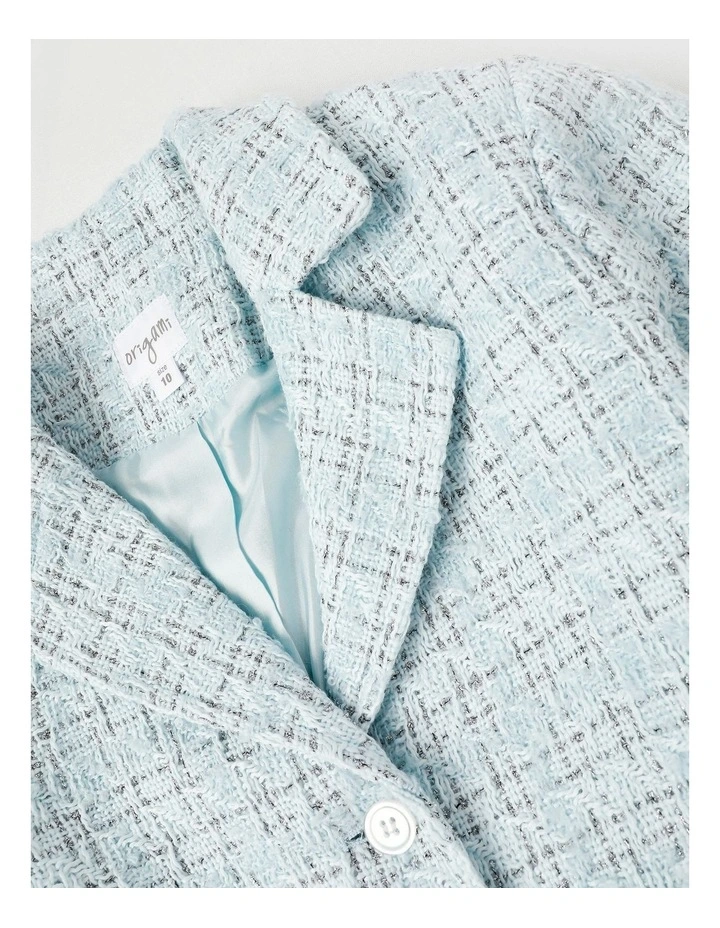 Victoria Tweed Jacket with Gold Buttons in Blue image 2