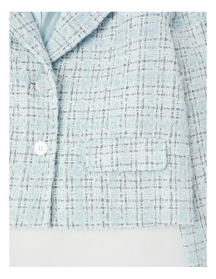 Victoria Tweed Jacket with Gold Buttons in Blue image 3