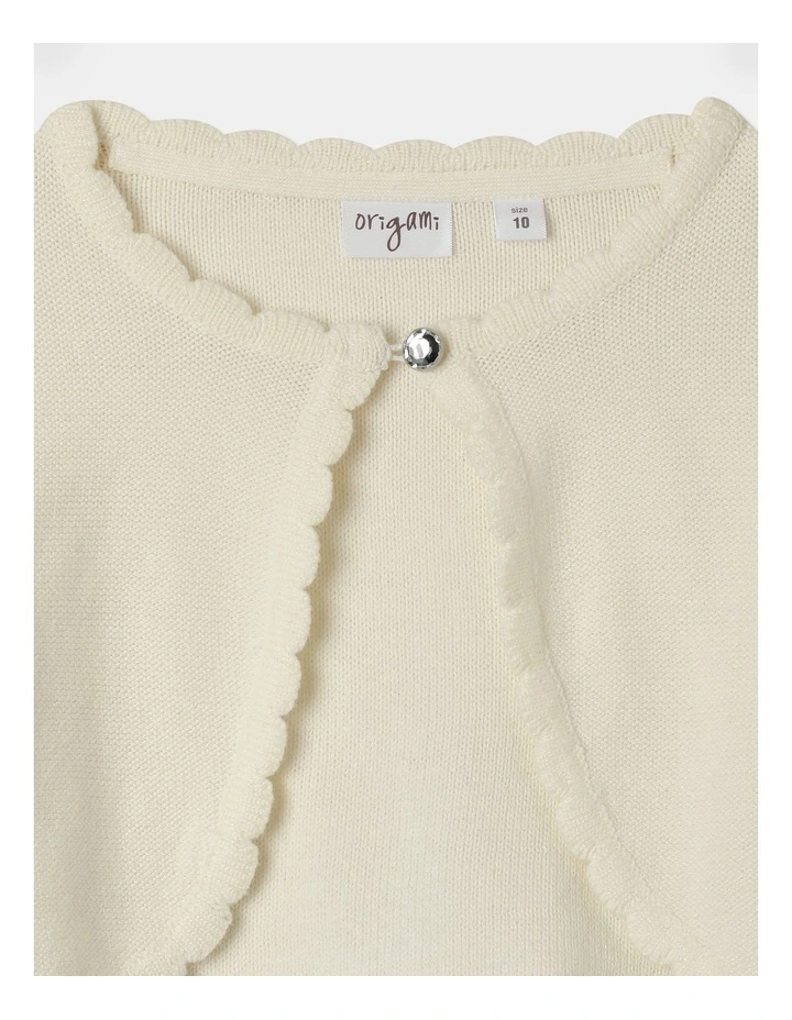 Sophia Colero Cardigan in White image 2