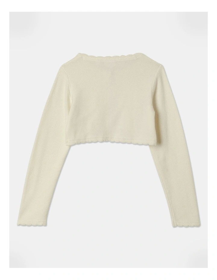 Sophia Colero Cardigan in White image 3