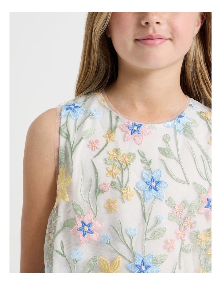 Olivia Senior Embroidered Top in Multi image 3