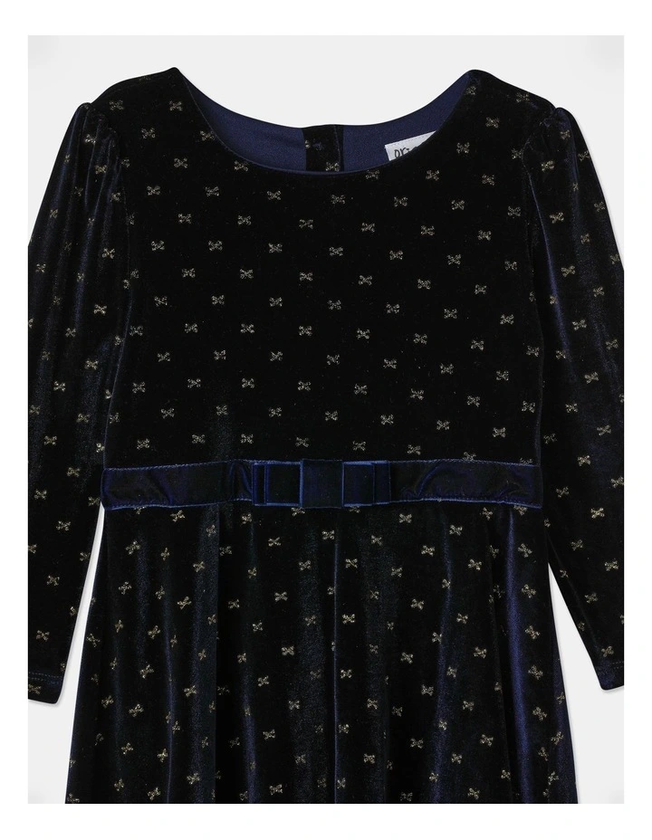 Ariana Skater Dress In Navy Junior image 2