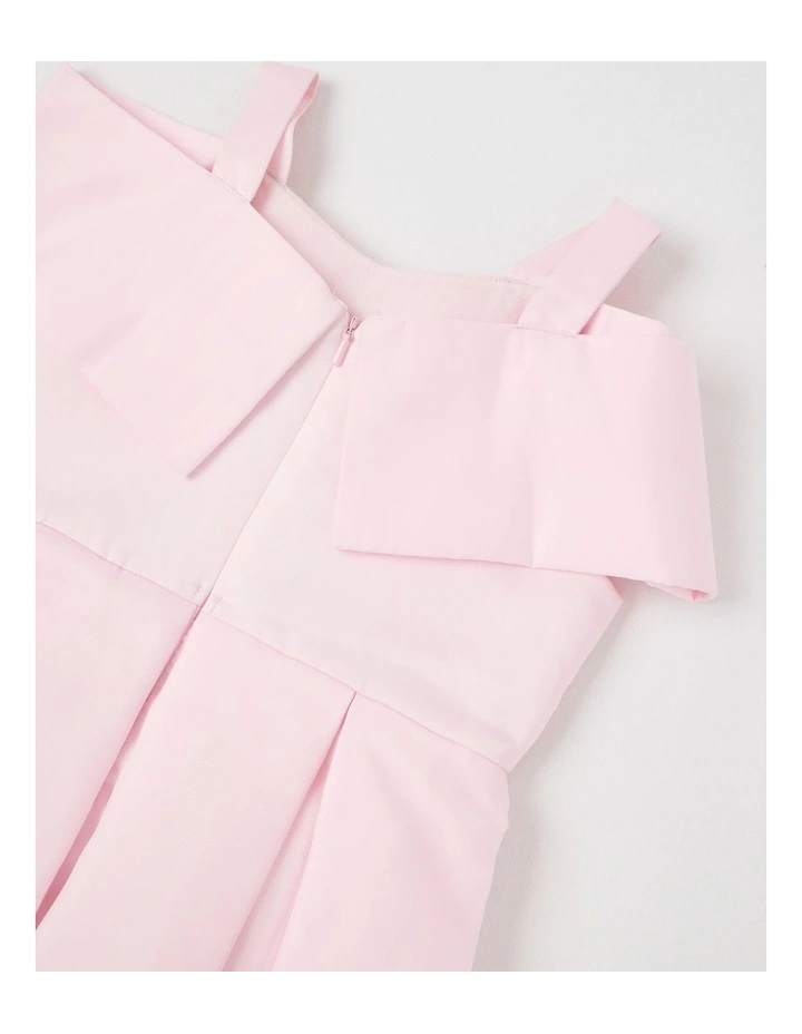 Adeline Organza Bow Dress in Pink image 4