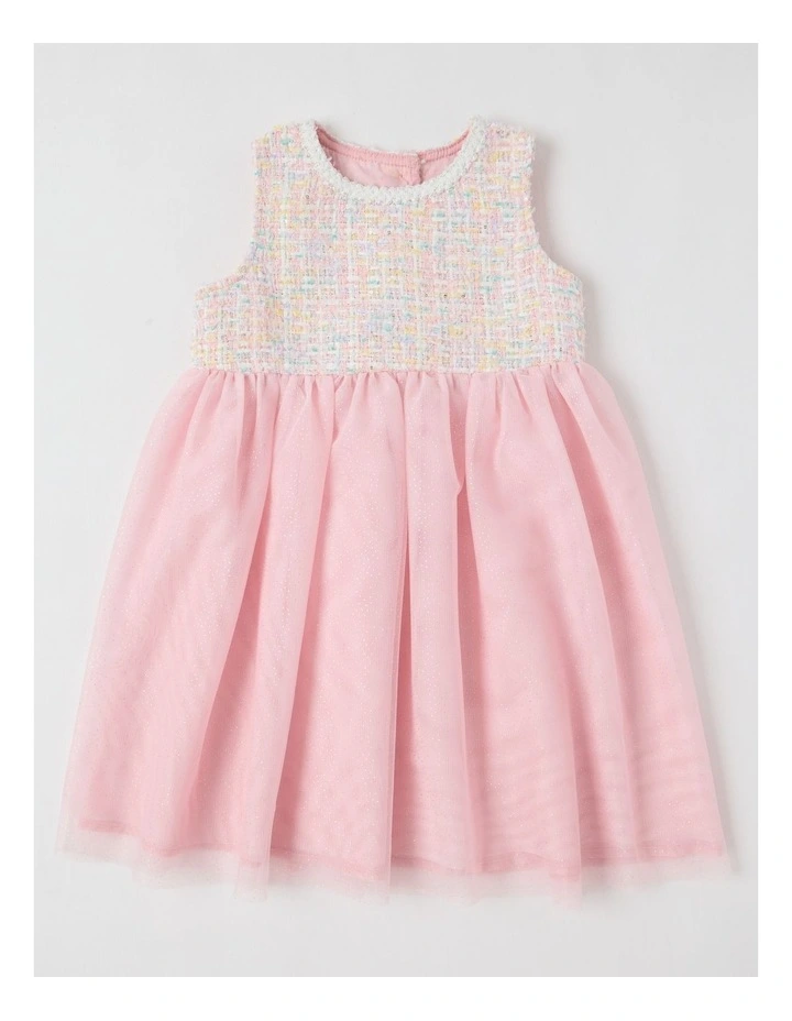 Penny Tweed Tutu Dress in Pink image 1