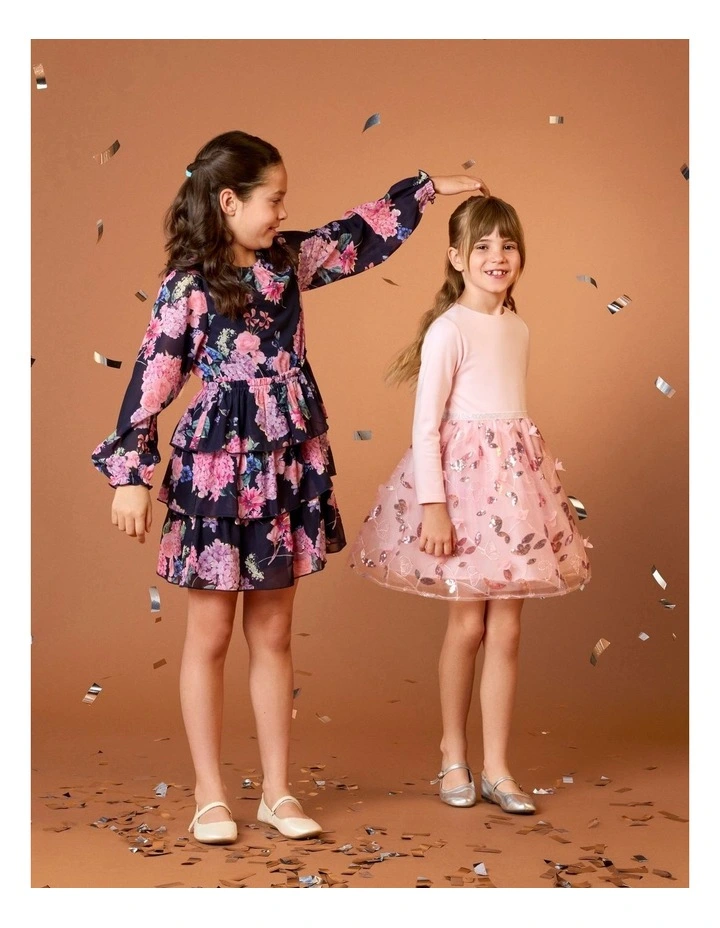 Angelina Tutu Dress with Embellished Tulle in Pink image 4