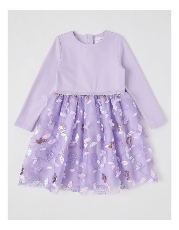 Angelina Tutu Dress with Embellished Tulle in Lilac image 1