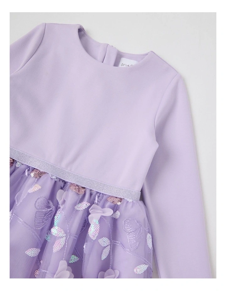 Angelina Tutu Dress with Embellished Tulle in Lilac image 2