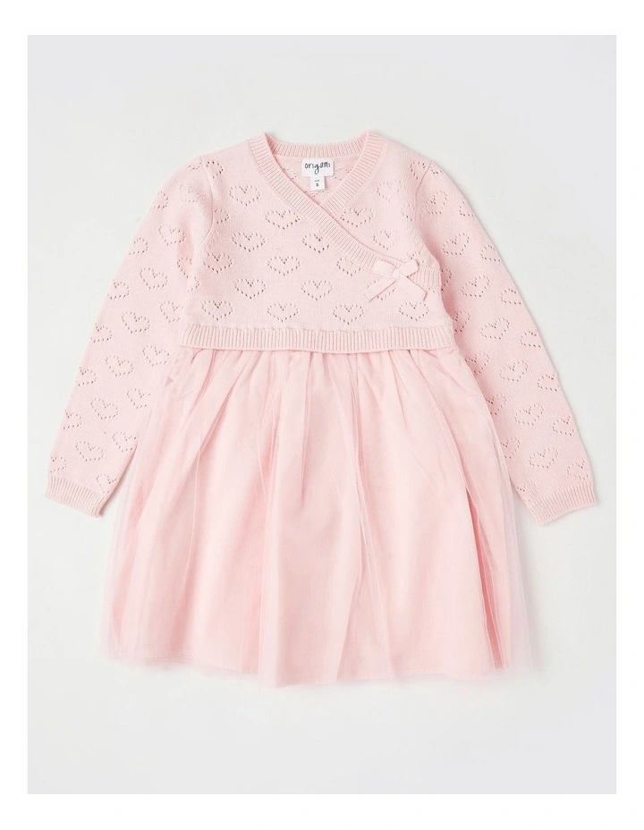 Lucy Pointelle Top Tutu Dress in Pink image 1