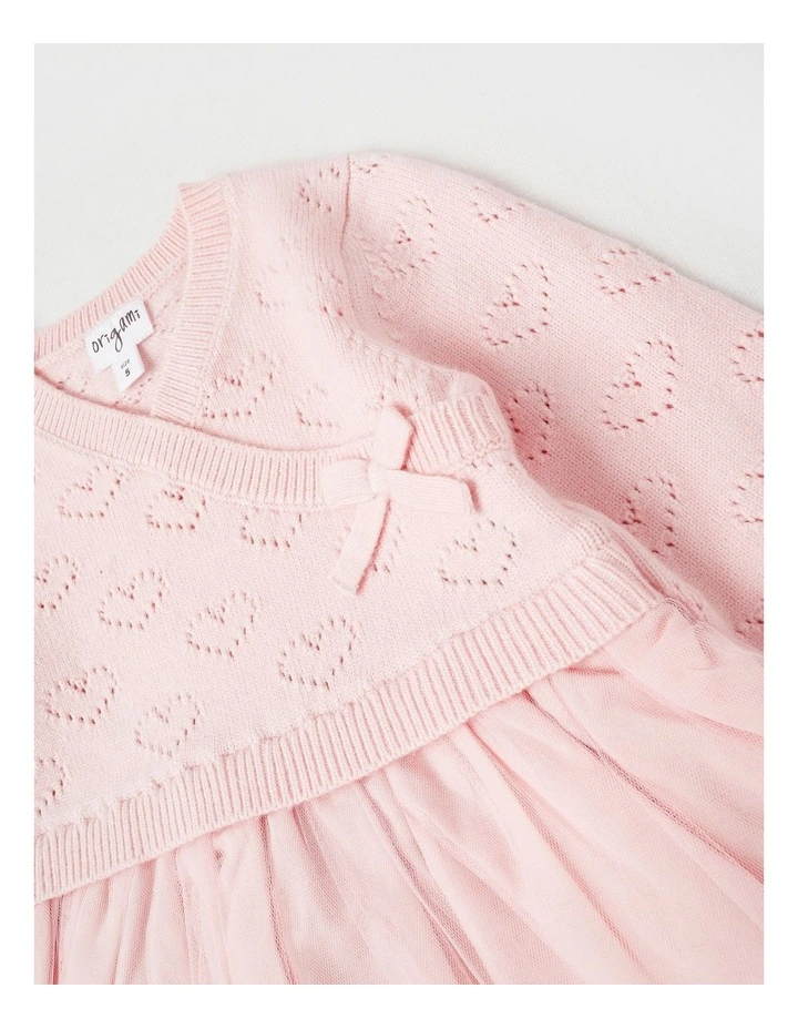 Lucy Pointelle Top Tutu Dress in Pink image 2
