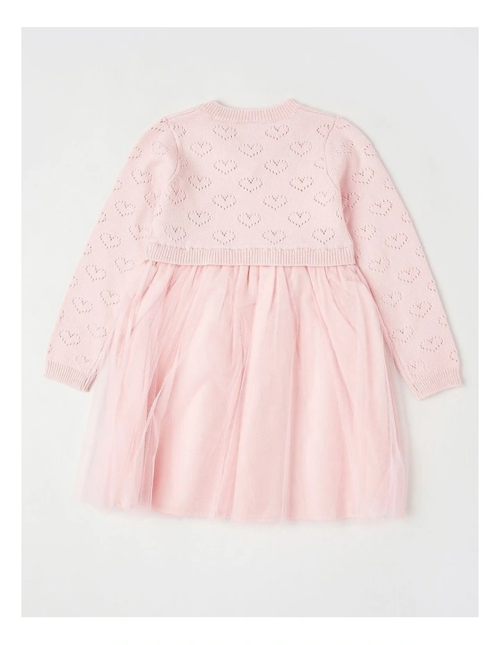 Lucy Pointelle Top Tutu Dress in Pink image 3