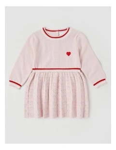 Daphne Knitted Dress in Pink