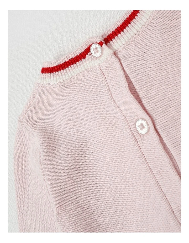 Daphne Knitted Dress in Pink image 4