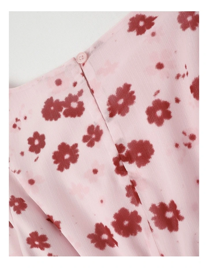 April Chiffon Dress in Pink image 5