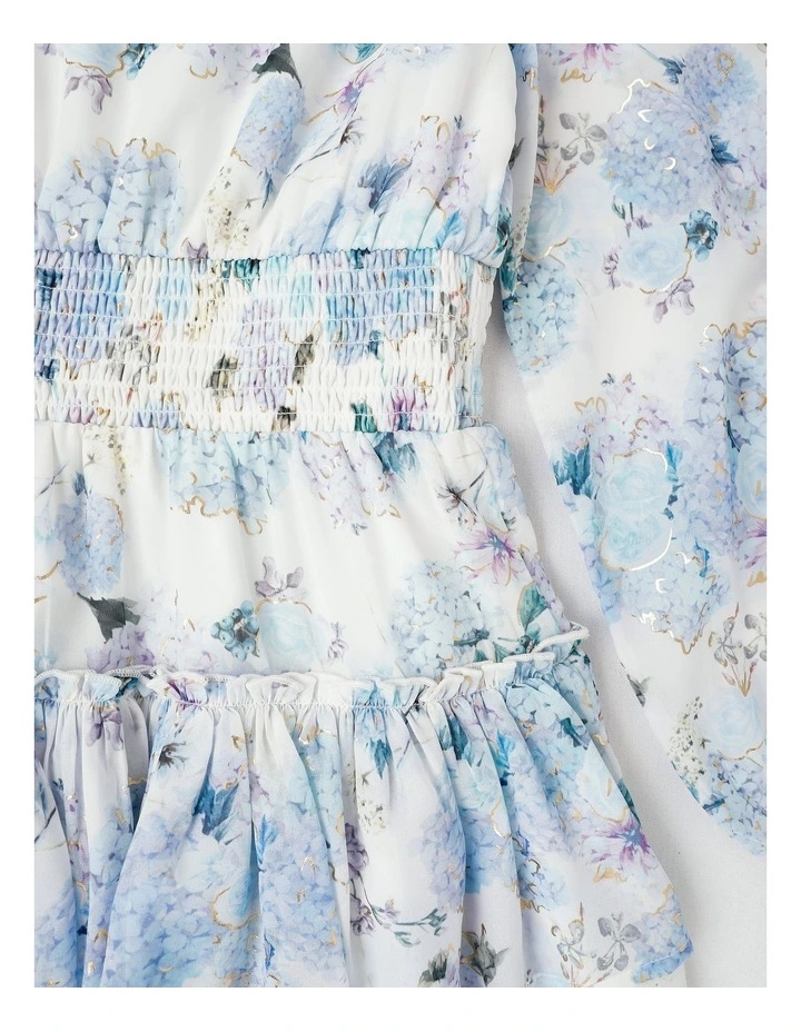 April Chiffon Dress in White image 2