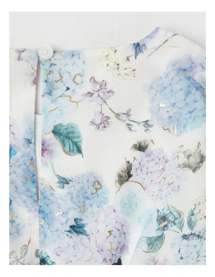 April Chiffon Dress in White image 5