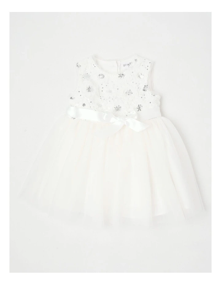 Amy Newborn Tulle Bodice And Tutu Skirt in White image 1