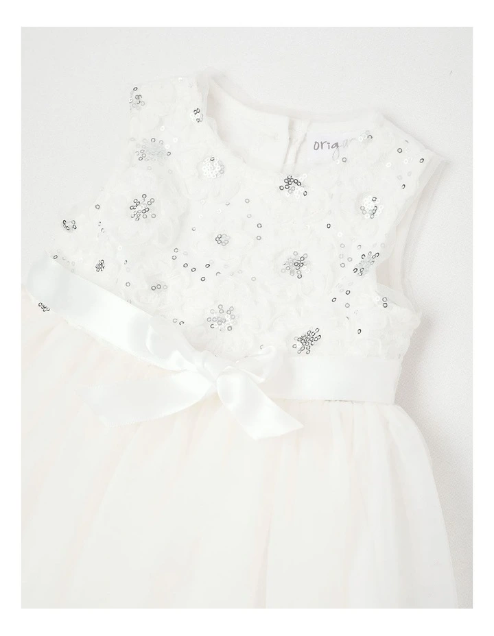 Amy Newborn Tulle Bodice And Tutu Skirt in White image 2