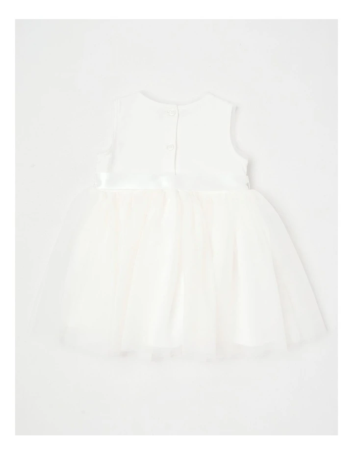 Amy Newborn Tulle Bodice And Tutu Skirt in White image 3