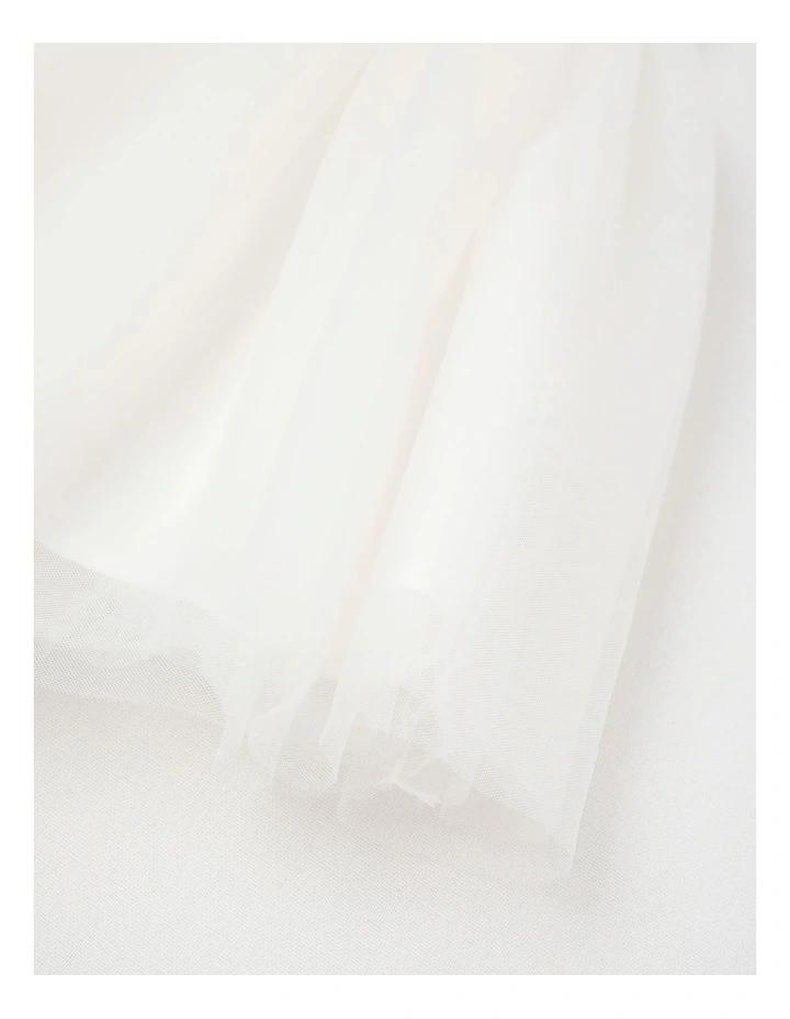 Amy Newborn Tulle Bodice And Tutu Skirt in White image 4