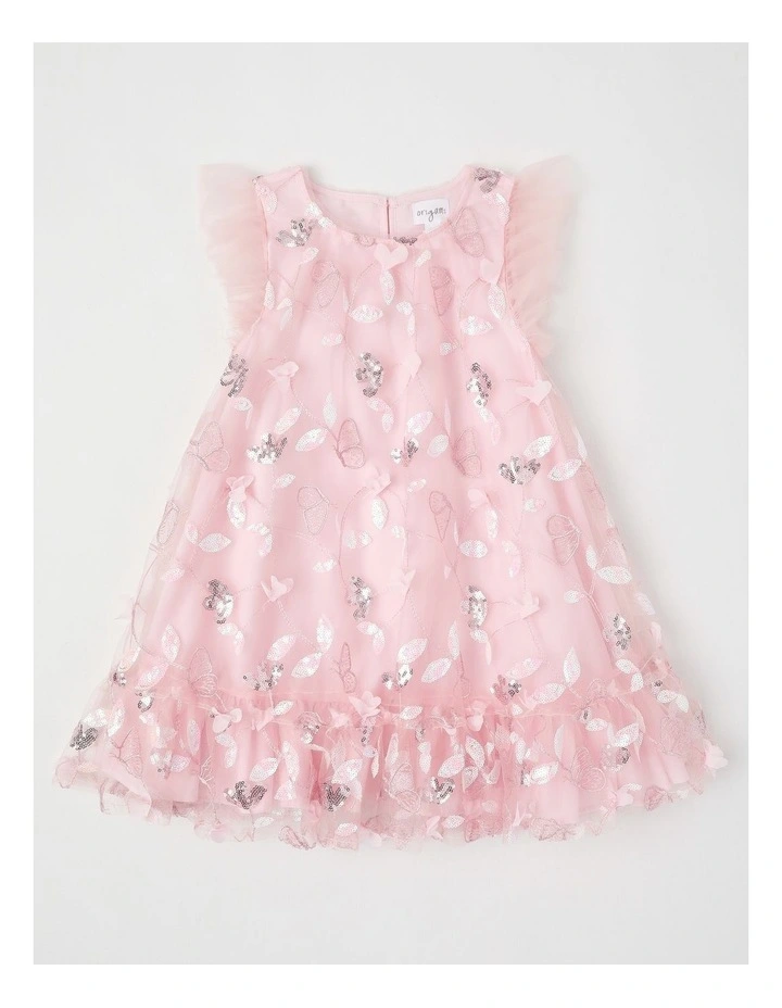 Evie Junior Aline Dress in Pink image 1