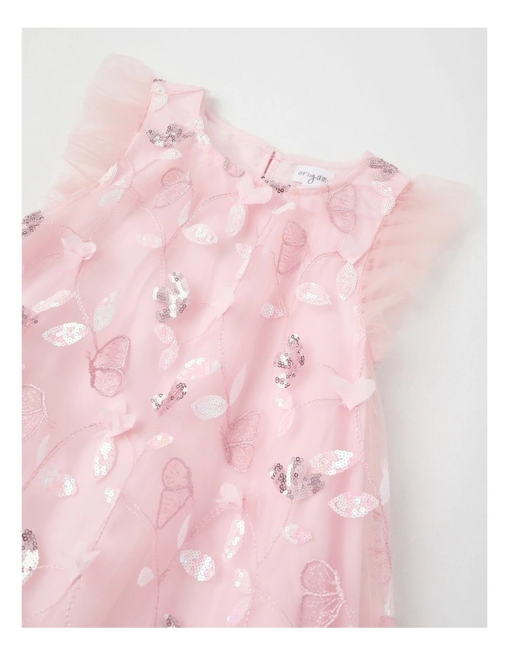 Evie Junior Aline Dress in Pink image 2