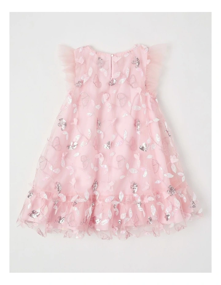 Evie Junior Aline Dress in Pink image 3