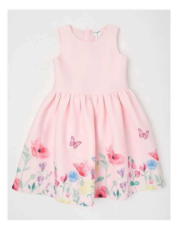 Evelyn Junior Scuba Dress in Pink image 1