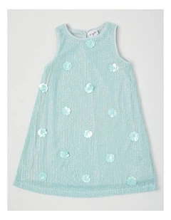 Willow Junior A-Line Dress in Blue