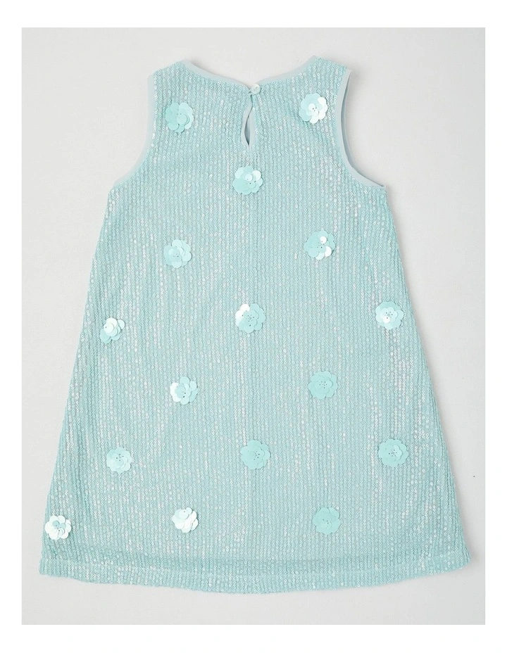 Willow Junior A-Line Dress in Blue image 3
