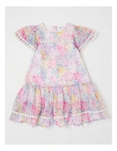 Lizzy Junior Drop Waist Dress in Multi