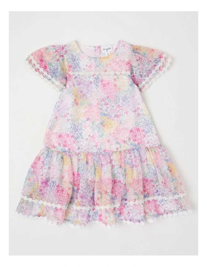 Lizzy Junior Drop Waist Dress in Multi image 1