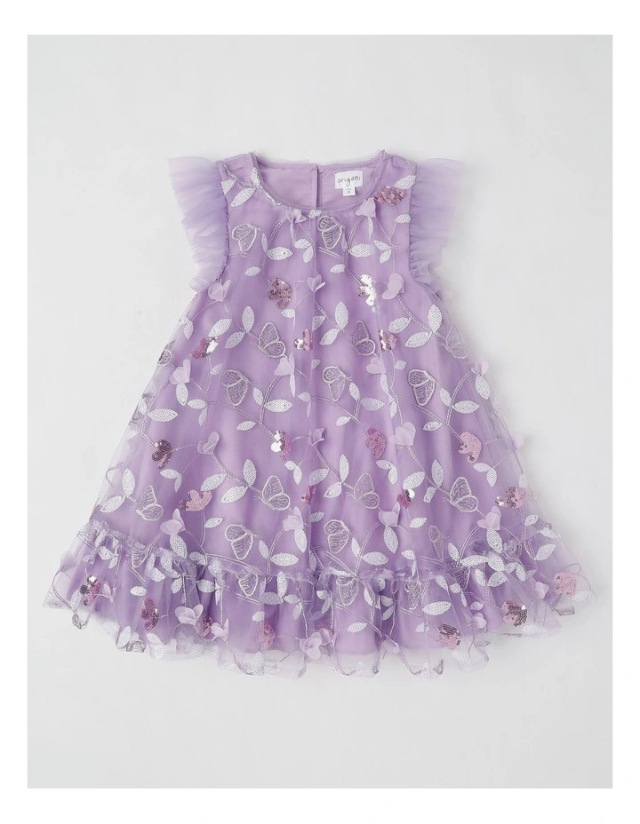 Evie Junior A-Line Dress in Lilac image 1