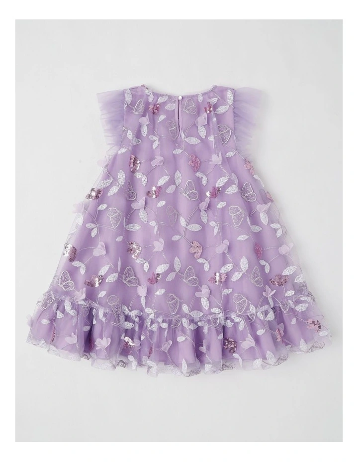 Evie Junior A-Line Dress in Lilac image 3