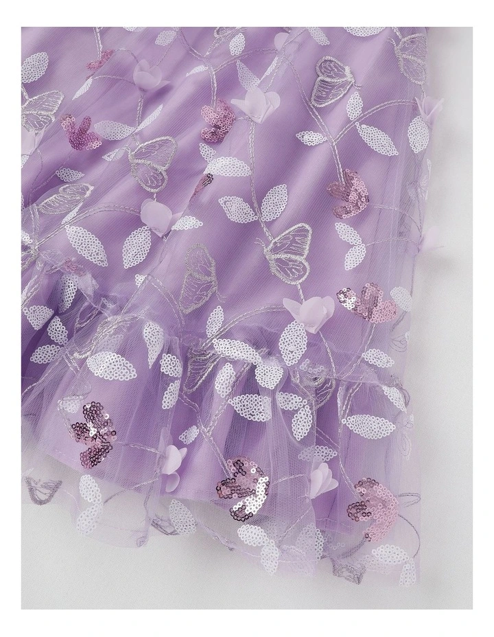 Evie Junior A-Line Dress in Lilac image 4