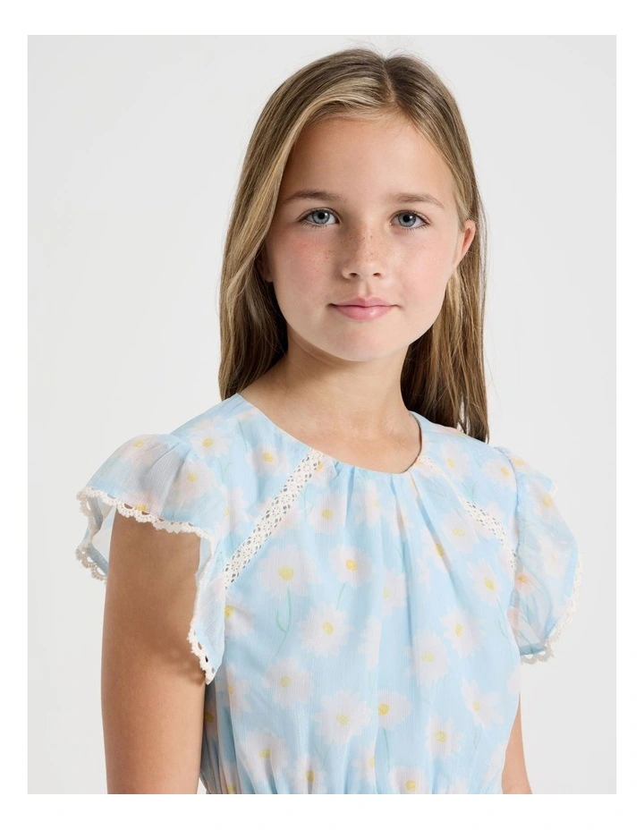 Sophia Senior Hanky Hem Dress in Blue image 2