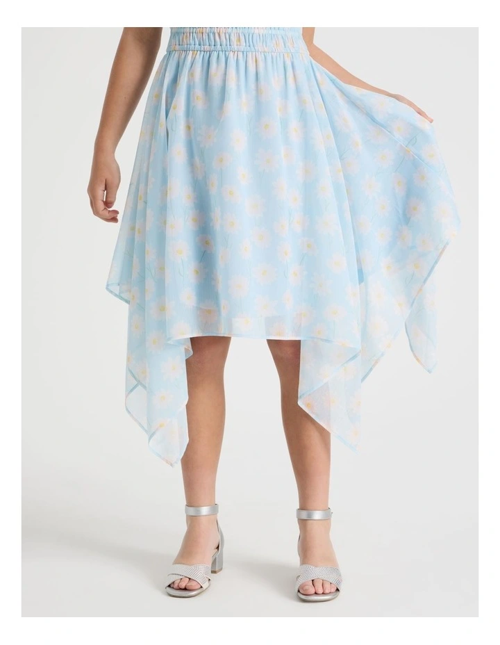 Sophia Senior Hanky Hem Dress in Blue image 3