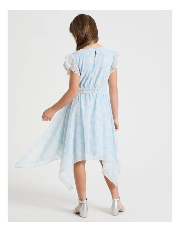 Sophia Senior Hanky Hem Dress in Blue image 5