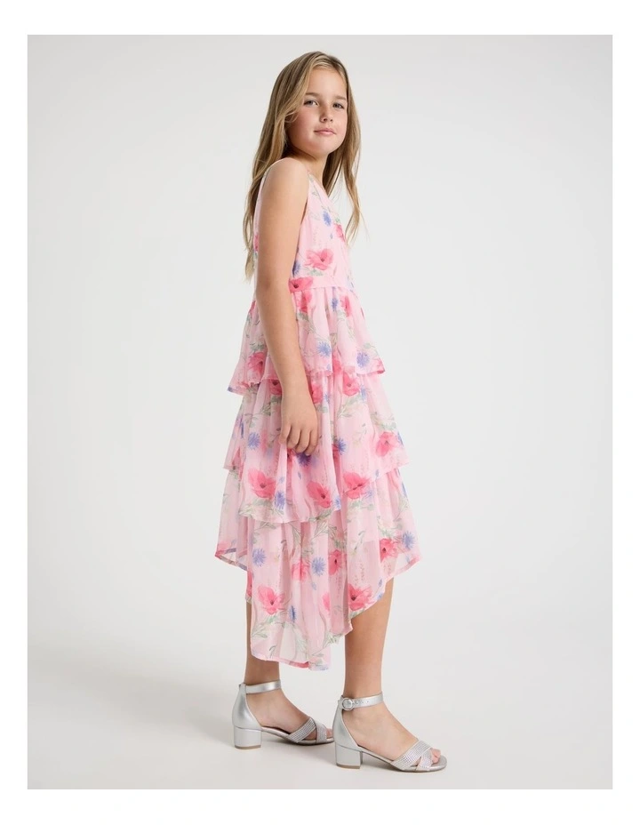Ruby Senior Tiered Dress in Pink image 3