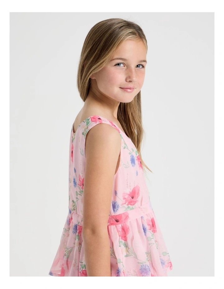 Ruby Senior Tiered Dress in Pink image 4