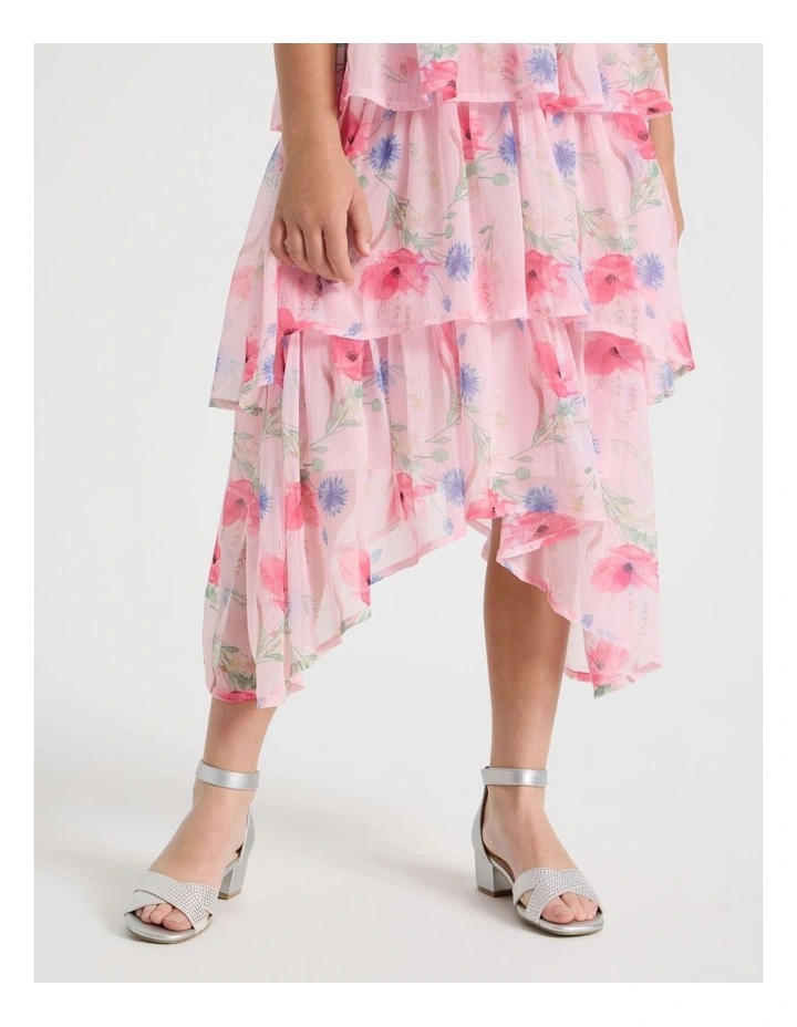 Ruby Senior Tiered Dress in Pink image 5