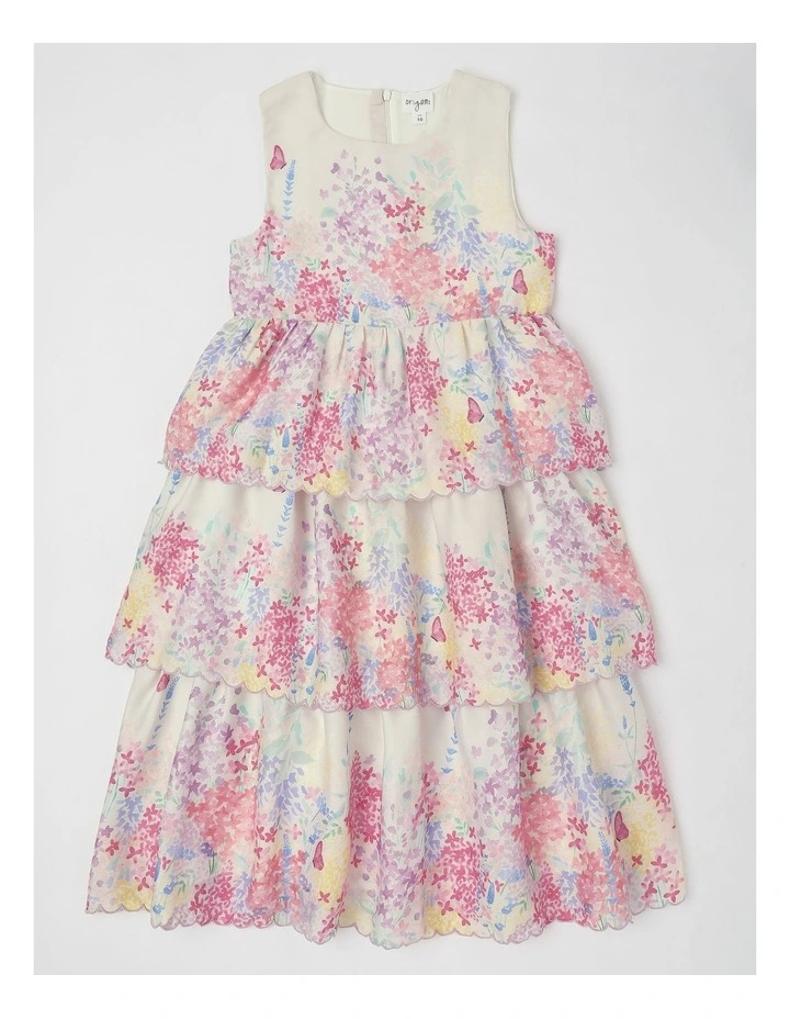 Chelsea Senior Tiered Dress in White image 1