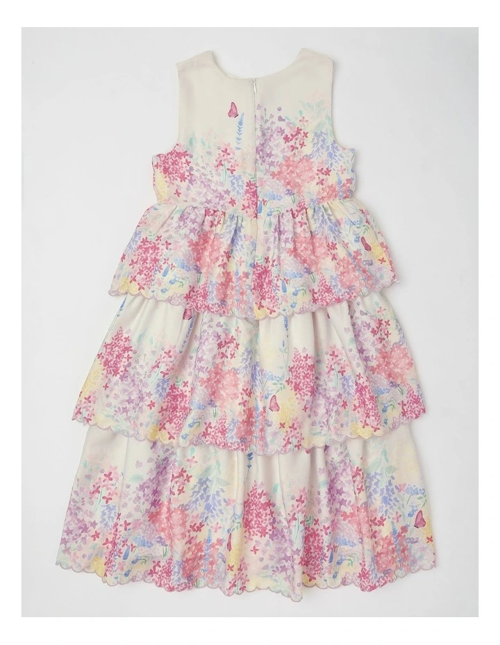 Chelsea Senior Tiered Dress in White image 3