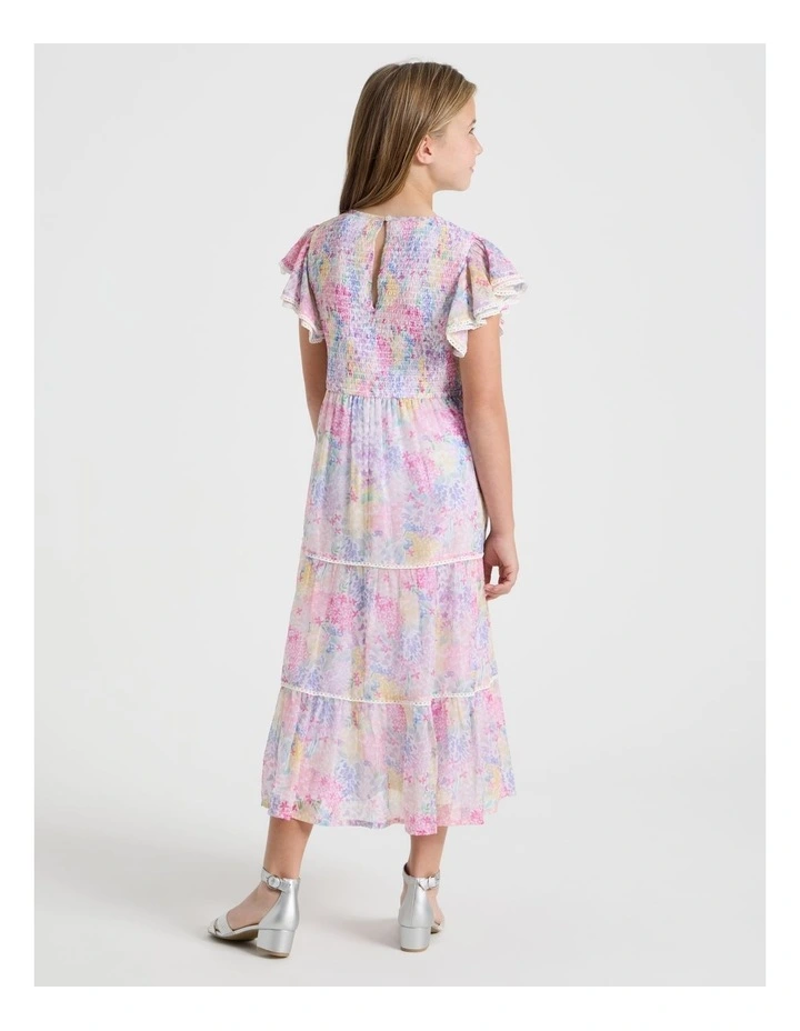 Genevieve Senior Maxi Dress with Tiered Skirt in Assorted image 5
