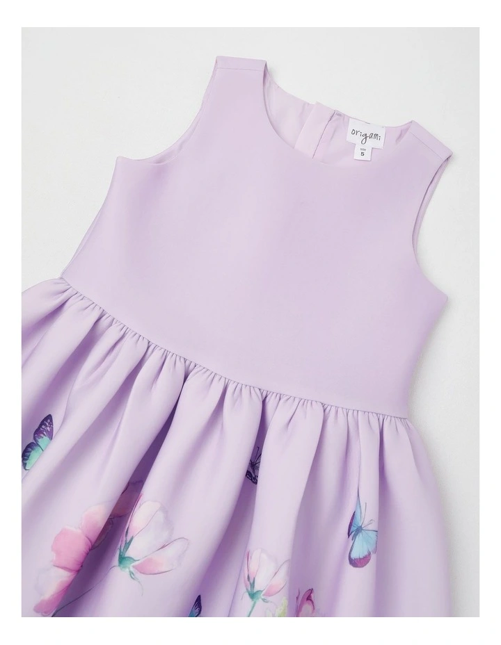 Evelyn Junior Scuba Dress in Lilac image 2